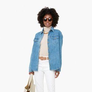 Tuckernuck Women’s Denim Shirt Jacket Chessy Shacket Size M